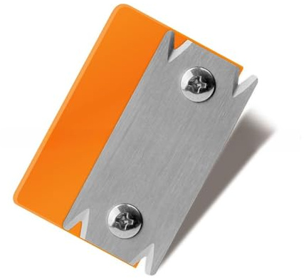 Wood Chamfer Plane Edge Banding Trimmer Veneer Edge Trimmer Burr Scraper for Woodworking (Orange)