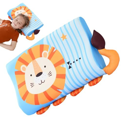 Generisch Schlummerkids Kissen | Einzigartige Tiere Schlummerkissen Kinder | Kinder Kissen Memorys Schaum Kinderkopfkissen, Calmly Ergonomisch, Atmungsaktiv und Hautfreundlich