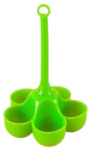 Cocedor de huevos de silicona | Rejilla de vapor de silicona de 5 rejillas con mango largo - Estante de cocina hirviendo para escalfar huevos duraderos para vapor, utensilio de cocina