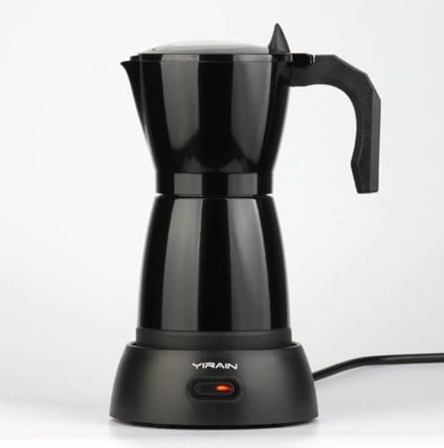 OurLeeme Electric Moka Pot Black 300ml