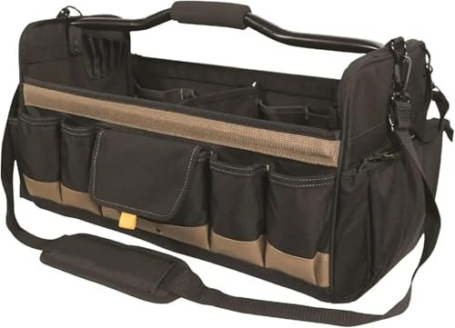 Tool Boxes 20 Inch, Open Tool Storage Bag, Soft Sided Tool Box, 27 Pockets Toolbox Organiser