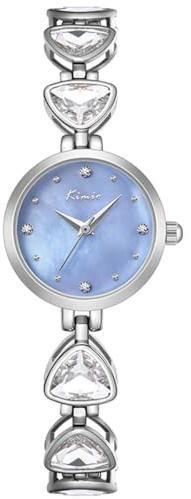 Alienwork Kimio Armbanduhr Damen Klein Metall-Armband