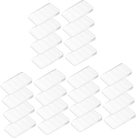 HOMSFOU 3 Series Espaciadores De Muebles Manijas De Ventana De Doble Acristalamiento Arrasamiento Mesa Cuñas Transparentes Cuña De Nivelación De Muebles Niveladores Cuñas Cuña 8 Piezas*3