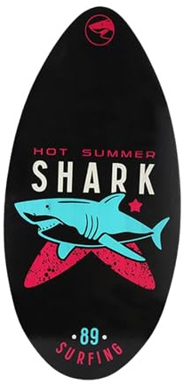 Hellery 35inch Skimboard Compact Surfboard for Water Activities Kids, Black