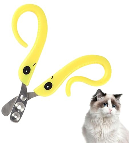 Bomefoi Nail Clippers for Cats, Nail Cutter for Cats, Stainless Steel Cat Claw Cutter - Professional Stainless Steel Care Tool, Claw Scissors for Pets, Injury Proof