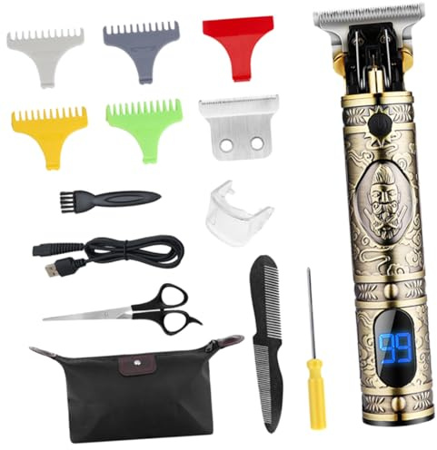 BESTYASH Cortapelos Para Hombres Recortadora De Pelo Profesional Recortadora De Cortabarba Máquina De Cortar Pelo De Inalámbrica