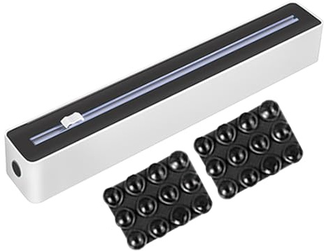 Distributeur de Film Alimentaire avec Coupeur | Rangement pour Papier Aluminium et Rouleaux Culinaires,Cutter Robuste Gain De Place Organisateur De Rangement Pour Papier Sulfurisé Et Accessoires Cuisi