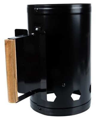 Hemoton Charcoal Chimney Starter for Outdoor BBQ Starter Multi-Function Design Portable Ignition Barrel for Camping and Grilling