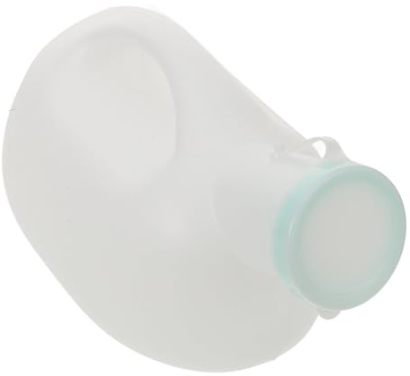 Orinatoio Maschile Portatile da 2000ml in Plastica per Uomini | Bianco, Lavorazione Curata e Design Pratico, Uso a Casa e Ospedale, Contenitore per Urina Coperchio