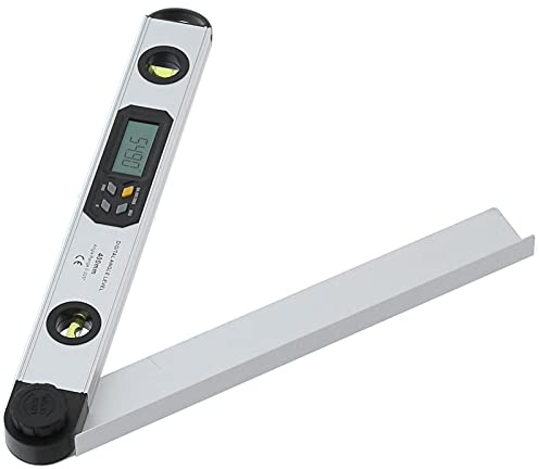Itonash Righello Angolo Digitale, Strumento di Misurazione del Gusto Elettronico a LED 2 Pollici a LED 400 Mm, con Struttura di Bloccaggio e Design a Prova di Polvere, per Misurare il