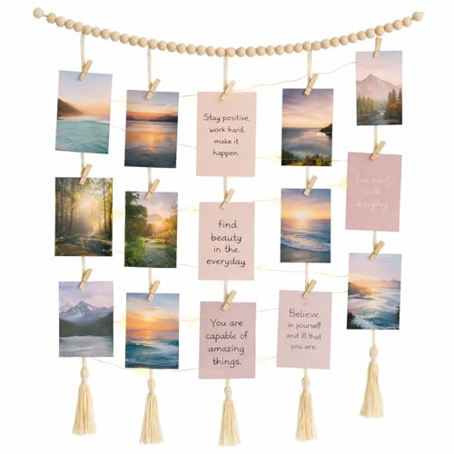 elook Photo Clip String Lights | Fairy Lights with Clips for Photos, Photo Wall Display for Homes, Offices, Bedrooms, and Baby Rooms