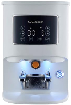 Presse à café électrique automatique de 58 mm avec pression réglable de 10 à 30 kg, outil de presse plat en acier inoxydable pour expresso