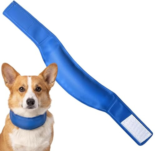 Dog Ice Pack Overheating Protection Neck Tube | Breathable Adjustable Dog Neck Cooling Collar for Hot Weather Beach Walking Indoor Travel Daily Wear Outdoor Adventure