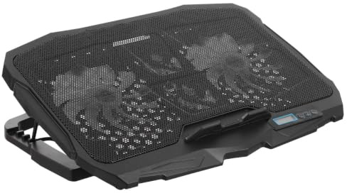 WOONEKY Enfriador de Portátil Ventilador y Soporte Ajustable, Ventilador Portátil Gaming 6 Velocidades y Diseño Antideslizante para Decoracion Verano