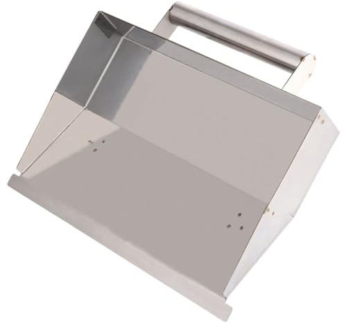Raschietto per Muro Intonaco in Acciaio Inox Argento | Impugnatura Ergonomica, Presa Comoda, per Parete e Cemento, Lama Raschietto per Lavori di Raschiatura