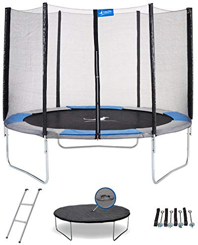 Kangui Ralli Trampoline Rond Bleu/Gris 300 cm