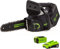 Greenworks GD40TCSK2 Cordless Top Handle Chainsaw with Brushless Motor, 25cm Bar Length, 12m/s Chain Speed, 2.4kg, Auto-Oiler, Kickback Protection, 40V 2Ah Battery & Charger