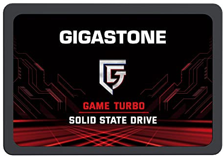 Gigastone Game Turbo 128GB Disco Duro SSD Interno, Unidad de Estado Sólido 3D NAND, SATA III 6 GB/s 2,5 Pulgadas, Lectura de hasta 520 MB/s para PS4, Portátil, Escritorio, PC