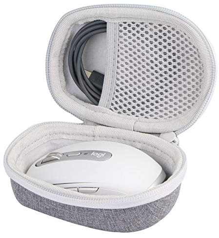 co2CREA Hard Travel Case for Logitech MX Anywhere 3S/3/2S/2 Mouse | Compact EVA Mouse Storage Case with Grid Shock Absorbing Foam Cushion & Detachable Carabiner