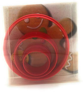 Circle Cookie Cutter Set of 3, Biscuit, Pastry, Fondant Clay Cutter