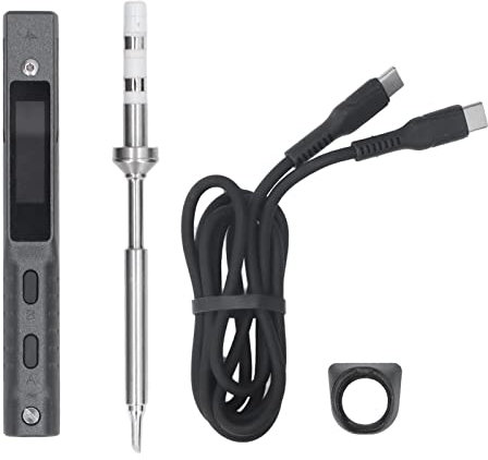 USB Type C 65W DC9 to 24V TS101 Smart Soldering Iron Temperature Adjustable Mini Smart Electric Soldering Iron Set One Button Fast Warming