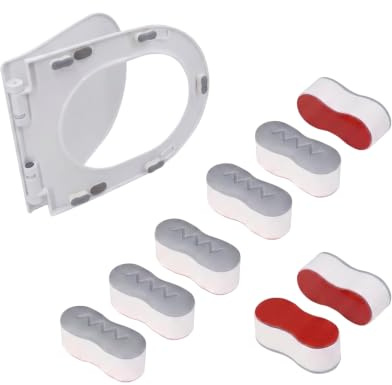 QUUPY Lot de 8 amortisseurs universels pour lunette de WC