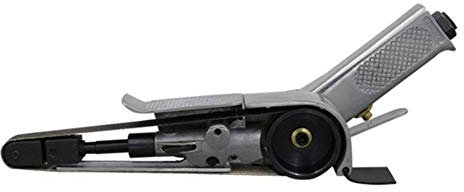 JORAsa Utensili Pneumatici Levigatrice a Nastro pneumatica 20 * 520mm, levigatrice a Nastro ad Anello da 2 Pollici, levigatrice per lucidatura trafilatura (Color : Silver)