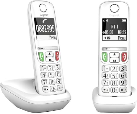 Gigaset A270 Duo Pack 2 Téléphones Sans Fil Mains Libres Grand Écran Lumineux Agenda