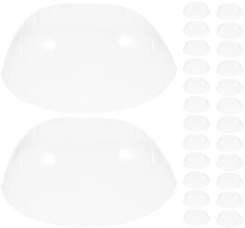 Ciieeo Baseball-Bump-Cap-Einsatz 100 Stück Baseball-Kroneneinsatz Wiederverwendbarer Hut-Liner Kappenmonteur-Einsätze Hutunterstützung Krempe Hutkrone Für Snapback-Kappen Angepasste