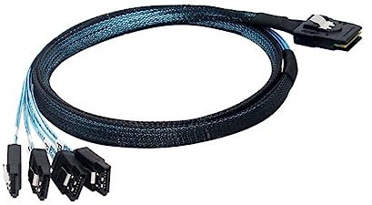 Angoily 0.5m Mini Sas Cable De Datos Adaptador Compatible Con Ssd y Disco Duro Con Diseño Flexible y Transmisión