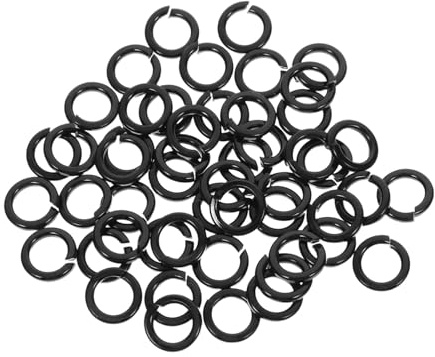 SUPVOX 50 Pièces Rondelles à Ressort Inoxydable Lot de Design Ouvert Résistantes pour Équipements Mécaniques Voitures Accessoires de Mobilier