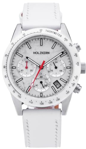 HOLZKERN Herrenuhr Titan Neverrest Howlith/Weiß 9010631021818