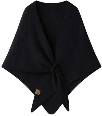 PINTUTU Poncho Damen Winter Schal Cashmere Feeling Strick Cape Cardigan FüR Frauen Geschenk FüR Geburtstag Weihnachten Warm Schals