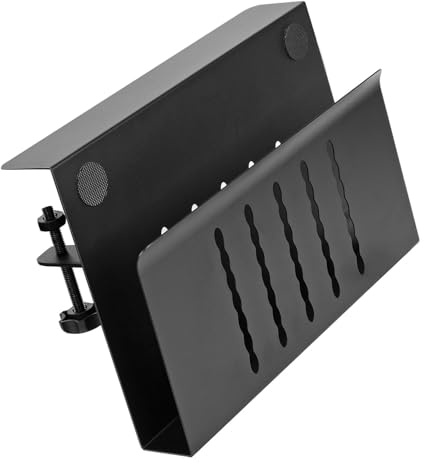 Dcfbkl Support latéral ergonomique en aluminium polyvalent pour ordinateur portable avec trou de refroidissement sous les organiseurs
