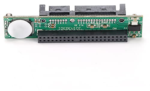 PLKYZMCDK Adattatore IDE a SATA, Disco Rigido IDE per Laptop da 2,5 Pollici a 44 Pin Femmina a convertitore SATA Maschio a 7+15 Pin, Chip JM20330 per ATA 66/100/133, Plug And Play per