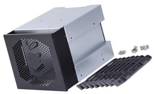 NONGYU 4 Bay Hard Disk Cage Computer Case Occupies 3 Optically Drive Posizione Rack di espansione 3.5 Hard Disk Sostituzione Interno
