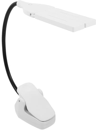 TOYANDONA Lampe de Lecture à Pince LED Rechargeable Clip sur Table en Abs et Métal Couleur Aléatoire Lumière Réglable pour Piano Droit pour Diverses Occasions