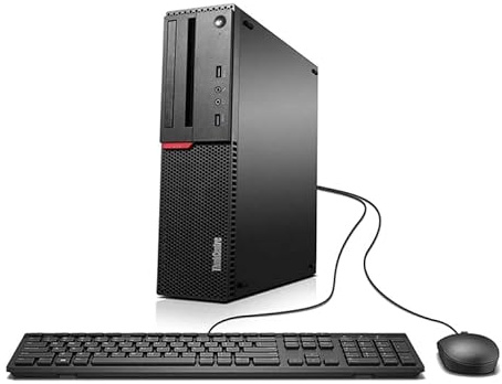 Lenovo ThinkCentre M700 SFF Desktop PC, Intel Core i3-6100, 8GB RAM, 256GB SSD, US Keyboard, WiFi, Bluetooth, Windows 11 Pro (Renewed)