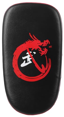 Totority Protector de Patada Curvo para Boxeo Equipamiento de Artes Marciales Almohadilla de Entrenamiento Kickboxing con Material Acolchado Grueso y Ventilación para Uso Profesional