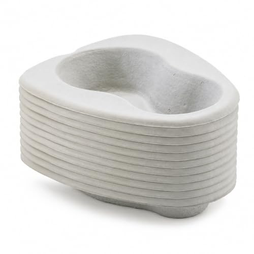IndustraCare 2000ml Disposable Bed Pan Liners – Pack of 10 | Single-Use Moulded Pulp Bed Pan & Commode Liners | Hygiene & Infection Control for Hospitals, Care Homes & Home Care