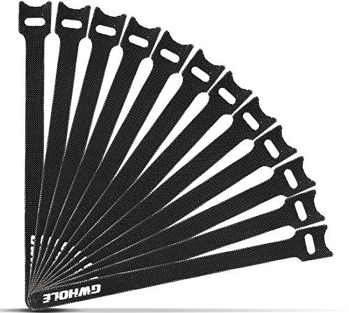 GWHOLE Lot de 50 Serres-câbles Autoagrippantes Réglables Réutilisables - 1cm x 20cm