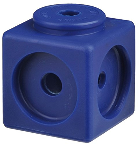 Wiemann Lehrmittel - Steckwürfel für die Grundschule - 100 Stück - Kantenlänge 1,7 cm - Dick-System (Blau)
