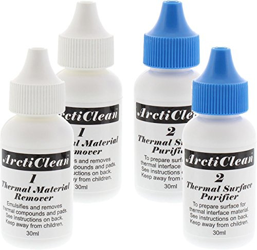 Arctic Silver ArctiClean Reinigungskit (2 x 60ml) Oberflächenbehandlung für das Auftragen neuer Wärmeleitpaste/Pads