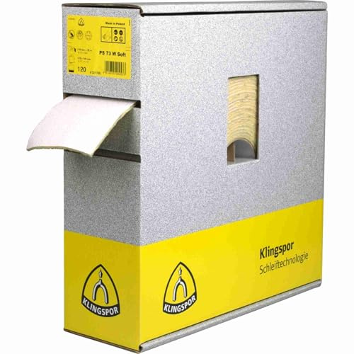 Klingspor PS 73 BWF Schleifrolle wirkstoffbeschichtet, 115 x 25000 mm Korn 240 140PERF Art.: 321757