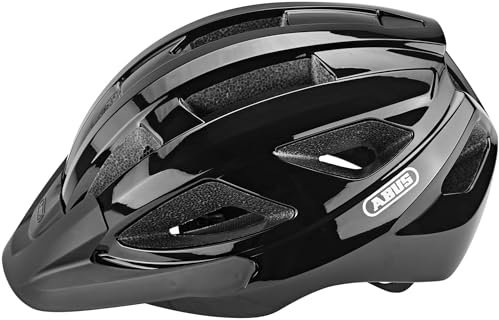ABUS 87214 Fahrradhelm, Schwarz (Velvet Black), S (51-55 cm)