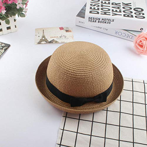 Sonnenhut Strohhut Hut Damen Bowler Dekor Strohhut Holiday Beach Sonnenhüte Breite Krempe Cap Frauen Kopfbedeckung