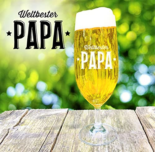 Bierglas Papa personalisiertes Geschenk Pilstulpe