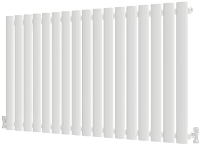 Radbliss Heizkörper, oval, horizontal, 600 x 1003 mm, Weiß