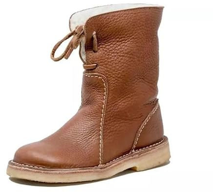 MEIION veramodehaus Mit Wolle gefütterte wasserdichte Stiefel Damen Schnee Outdoor Warm Winter Wasserdicht Mid Calf Stiefel
