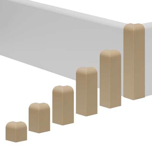 REESE Außenecke Eiche für Sockelleisten | 18 x 60 mm | passgenau | Profil München | Verbinder für Leisten | einfache Montage ohne Bohren
